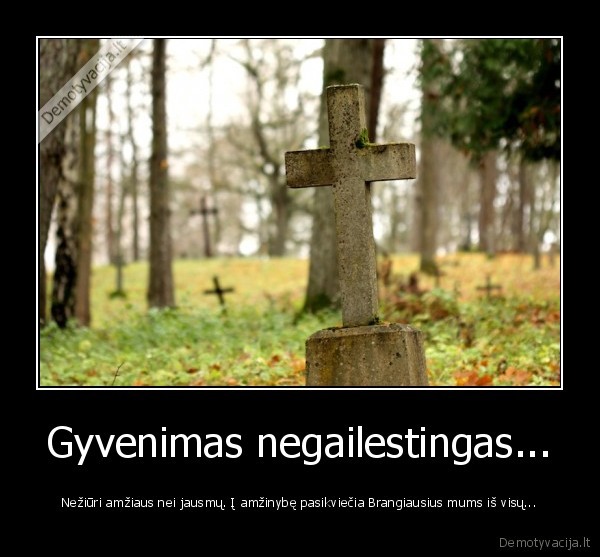 Gyvenimas negailestingas...