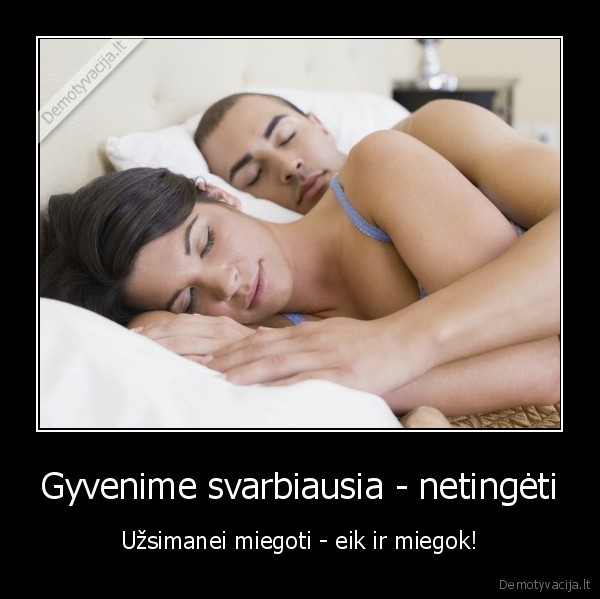 miegas,tinginyste
