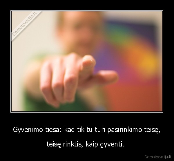 gyvenk, dabar