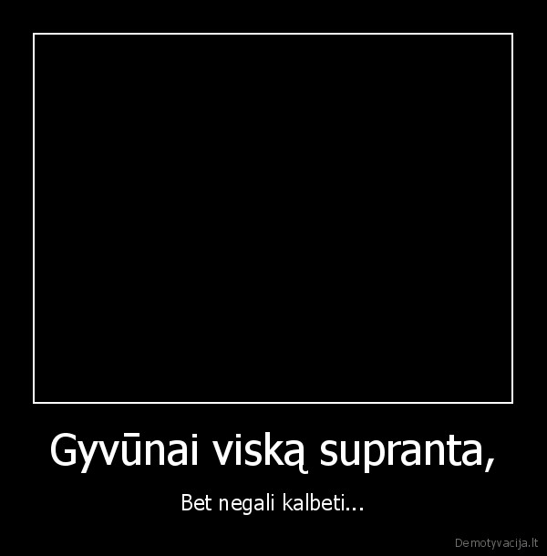 Gyvūnai viską supranta,