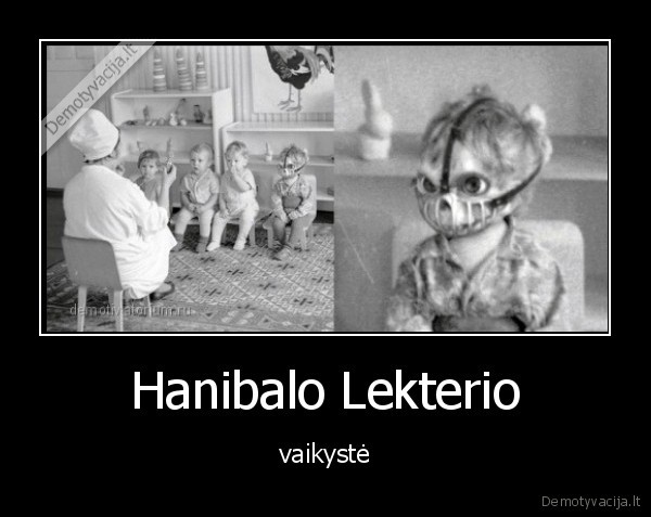 hanibalas,lekteris,kauke,vaikas,dantys