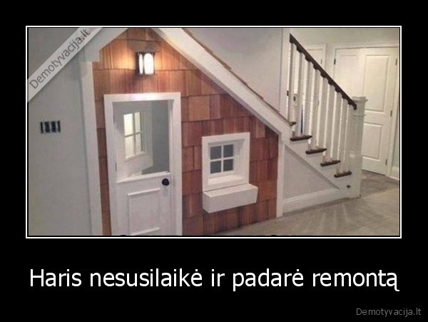 Haris nesusilaikė ir padarė remontą