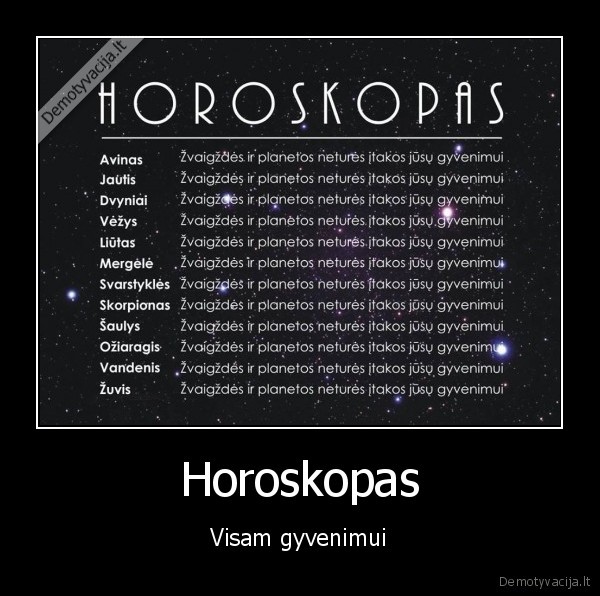 horoskopas,zodiako, zenklai