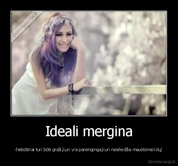 Ideali mergina