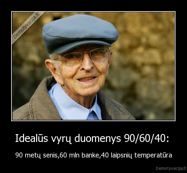 Idealūs vyrų duomenys 90/60/40: 