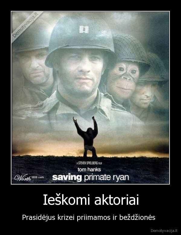 Ieškomi aktoriai