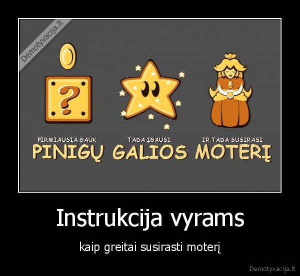 Instrukcija vyrams