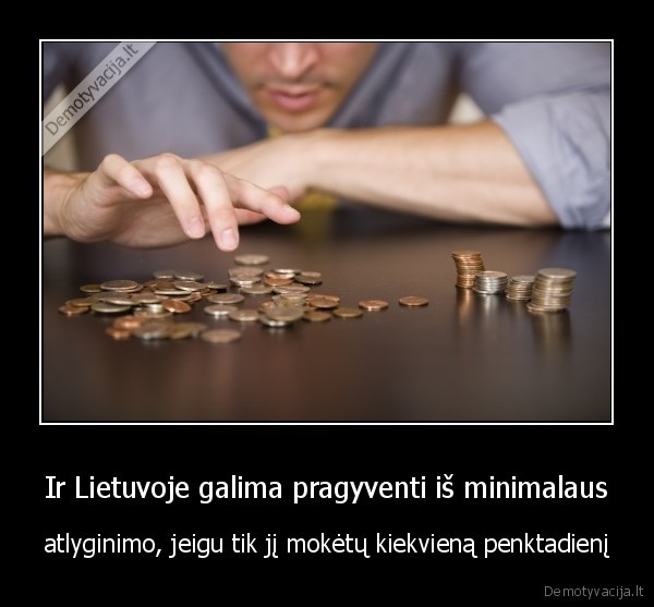 maza, alga,minimalus, atlyginimas