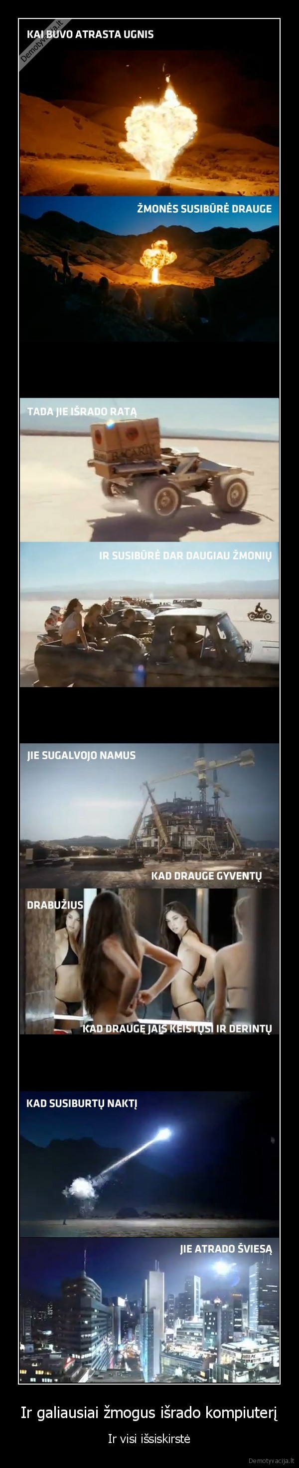 Ir galiausiai žmogus išrado kompiuterį