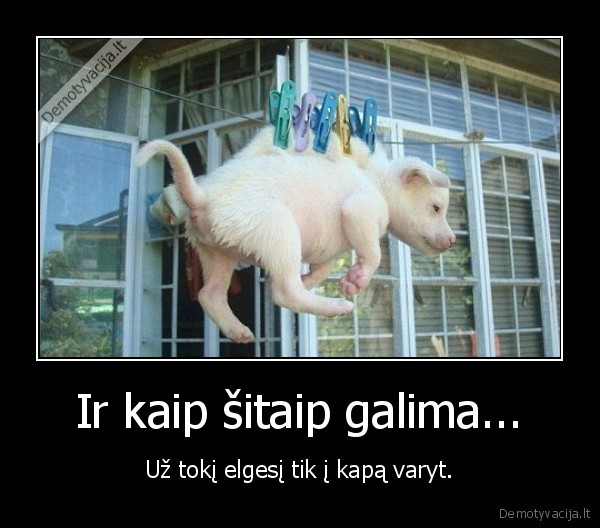 Ir kaip šitaip galima...