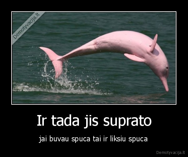 Ir tada jis suprato