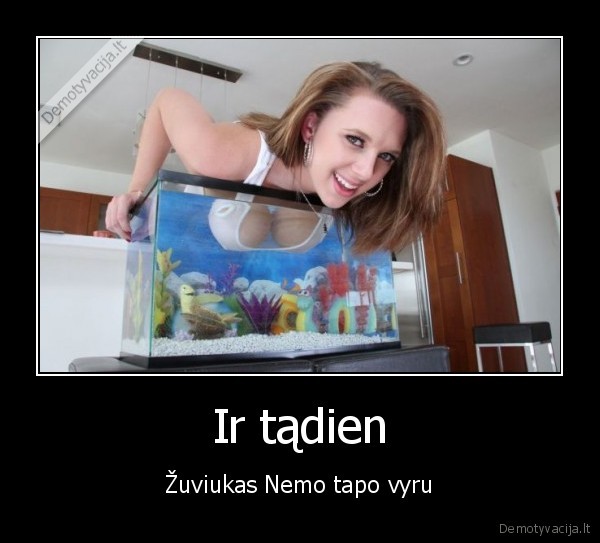 zuviukas, nemo,seksuali, mergina,papai, akvariume
