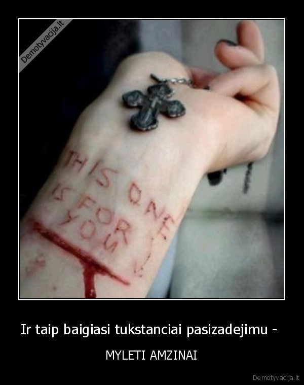 Ir taip baigiasi tukstanciai pasizadejimu - 