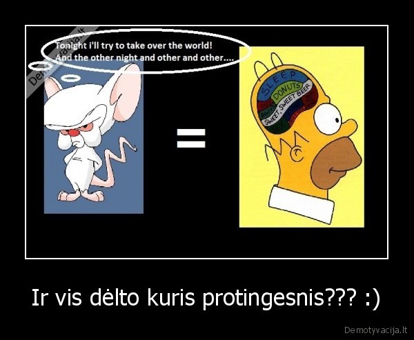 Ir vis dėlto kuris protingesnis??? :)