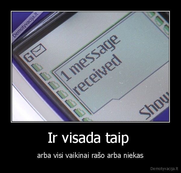 Ir visada taip 