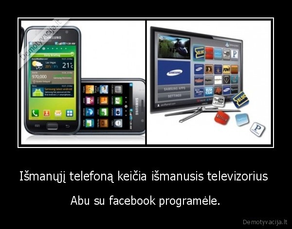 Išmanųjį telefoną keičia išmanusis televizorius 