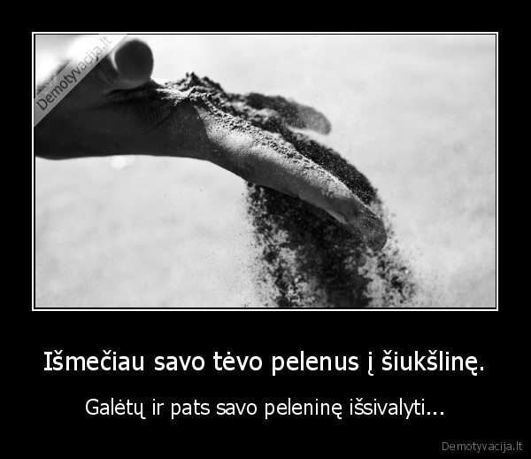 tevas,pelenai