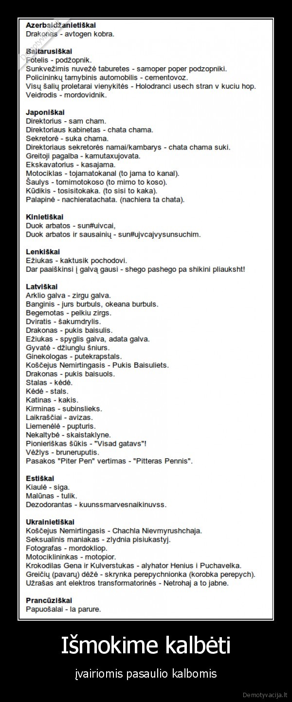 Išmokime kalbėti
