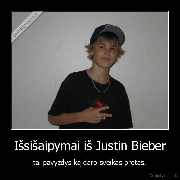 Išsišaipymai iš Justin Bieber