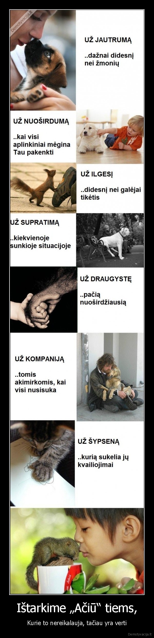 Ištarkime „Ačiū“ tiems,