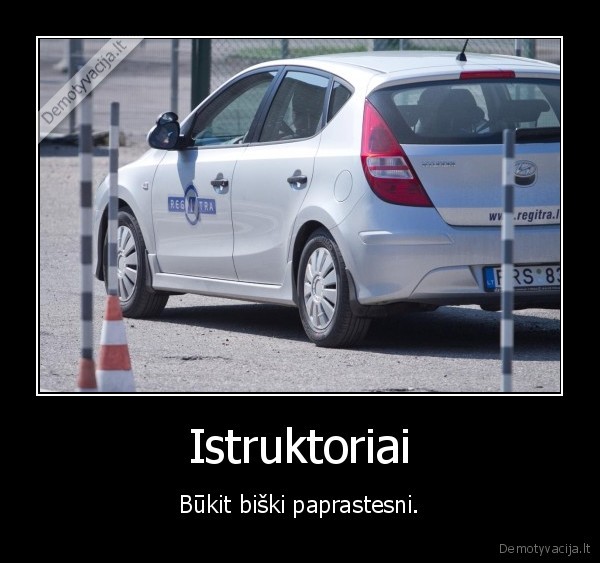 regitra,instruktoriai,pasikele