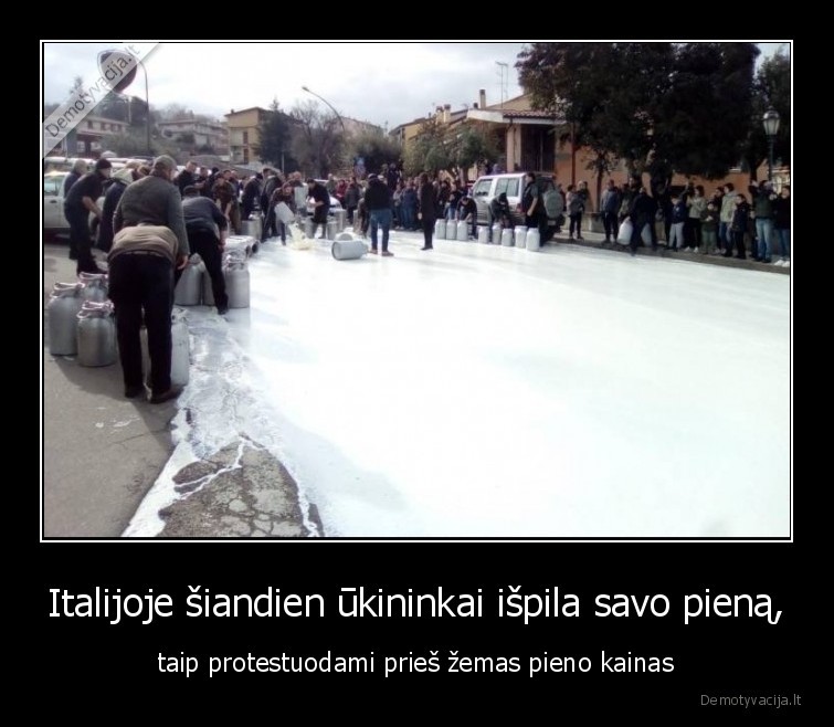 italija,ukininkai,pienas,protestas