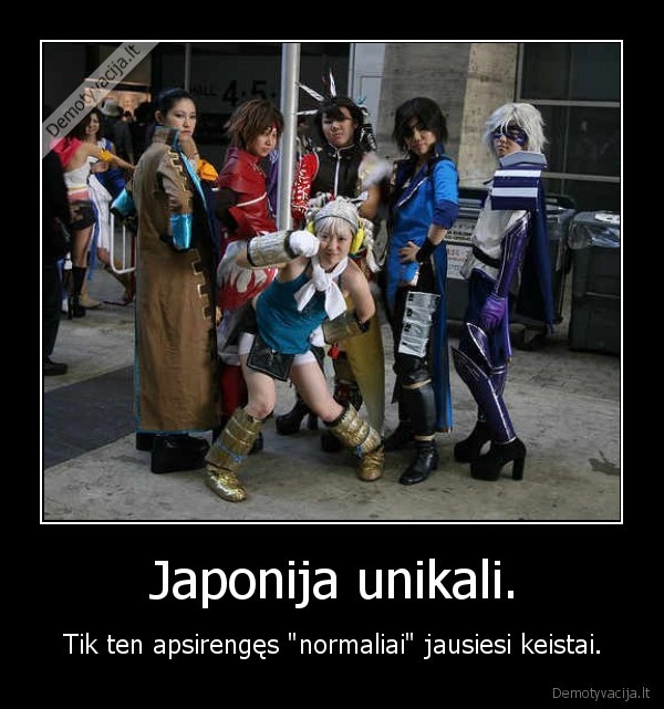 Japonija unikali.