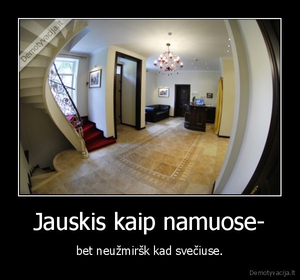 Jauskis kaip namuose-