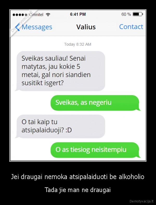sms, draugui,alkoholis,gerimas