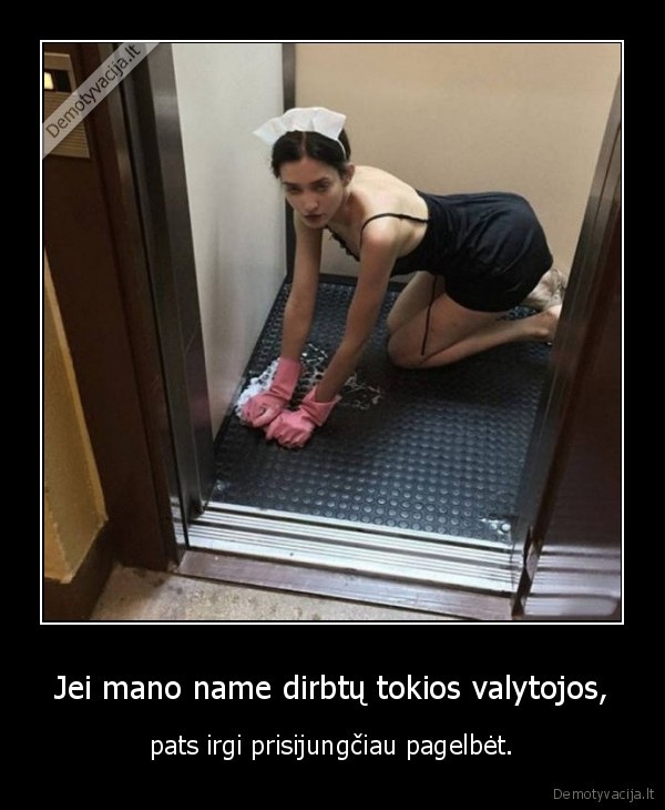 valytoja,mergina,butas,namas