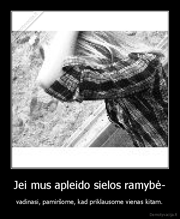 Jei mus apleido sielos ramybė-