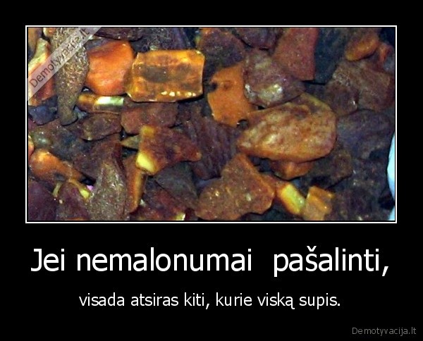 Jei nemalonumai  pašalinti,