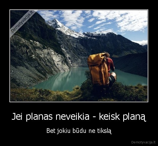 tikslas,planas