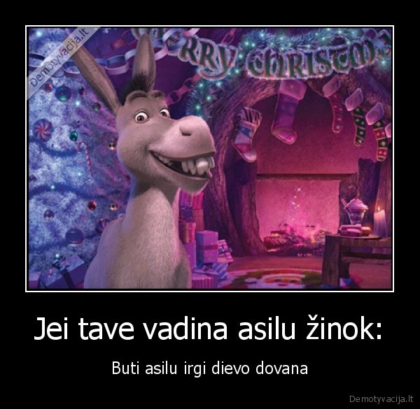 Jei tave vadina asilu žinok: