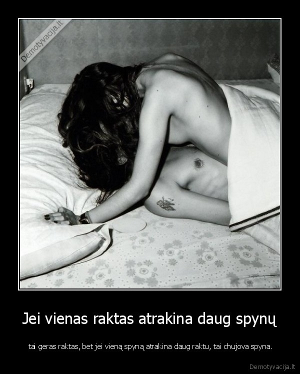 Jei vienas raktas atrakina daug spynų