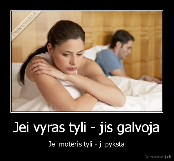 vyrai, ir, moterys,skirtumai,tyla