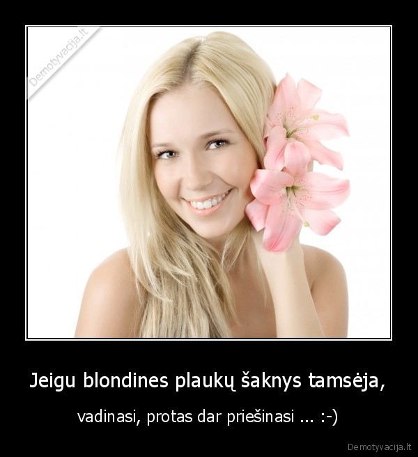 Jeigu blondines plaukų šaknys tamsėja,