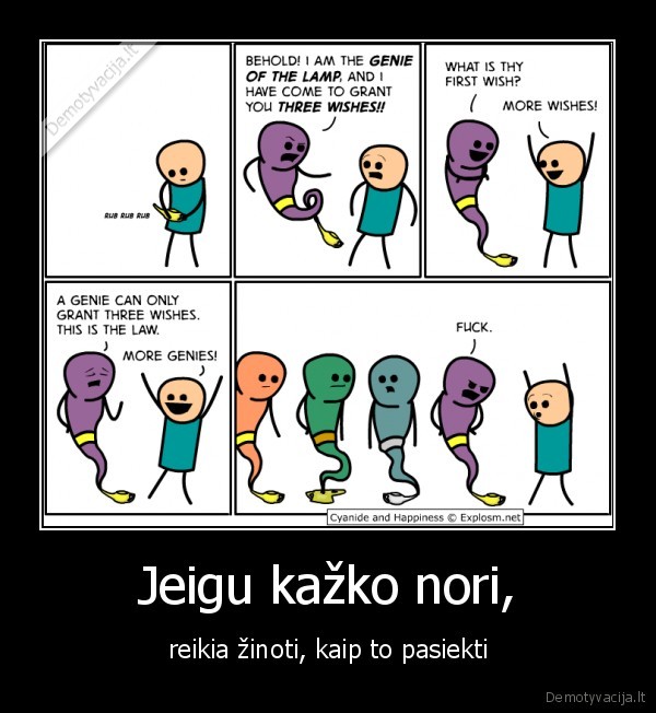 Jeigu kažko nori,