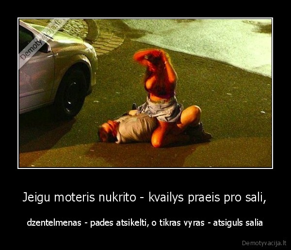 dzentelmenas,kvailys,kubilius,guli,gatvej