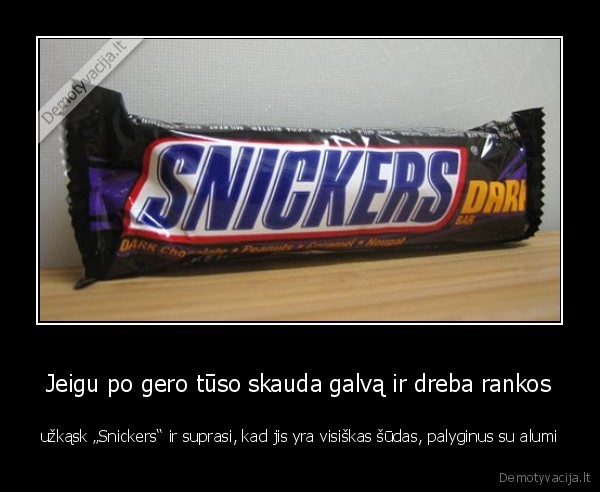 Jeigu po gero tūso skauda galvą ir dreba rankos
