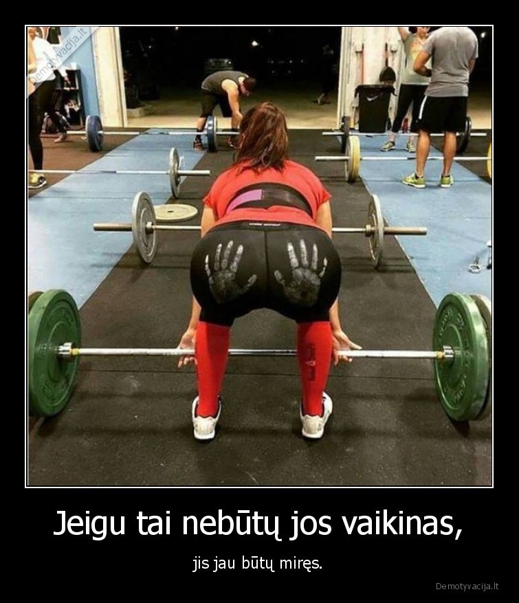 mergina,hanteliai,sikna,vaikinas