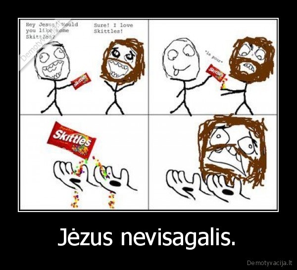 Jėzus nevisagalis.