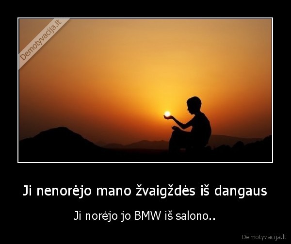Ji nenorėjo mano žvaigždės iš dangaus