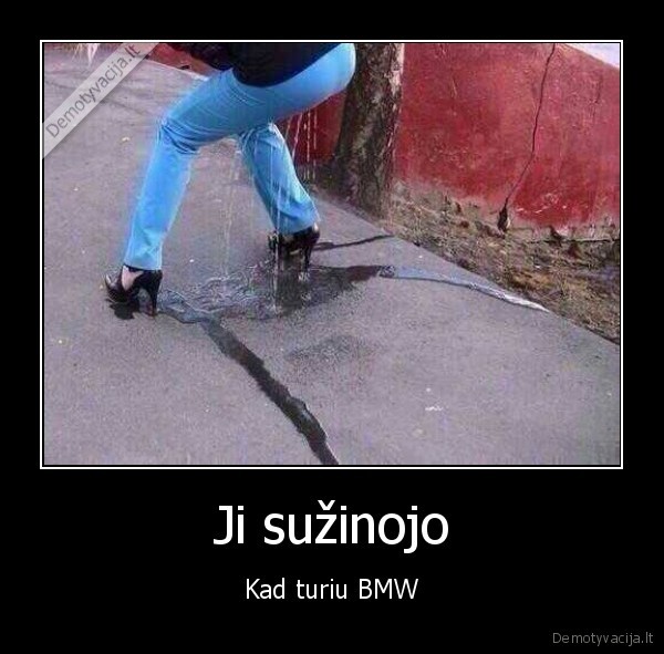 sudrekusi, mergina,bmw, savininkai