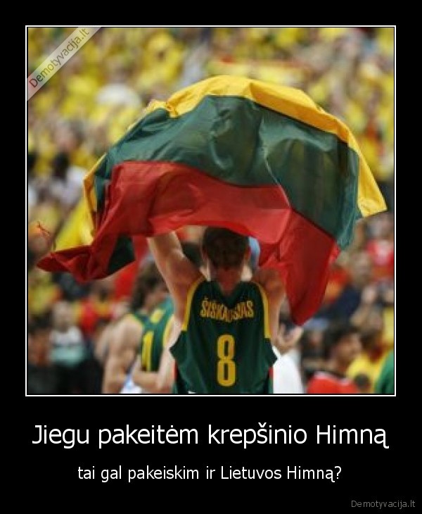 Jiegu pakeitėm krepšinio Himną