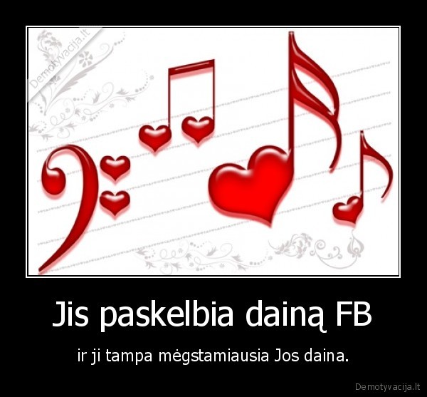 Jis paskelbia dainą FB