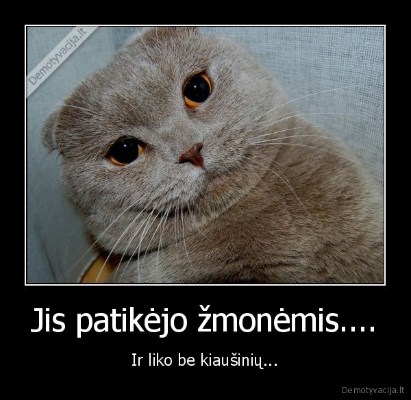 Jis patikėjo žmonėmis....