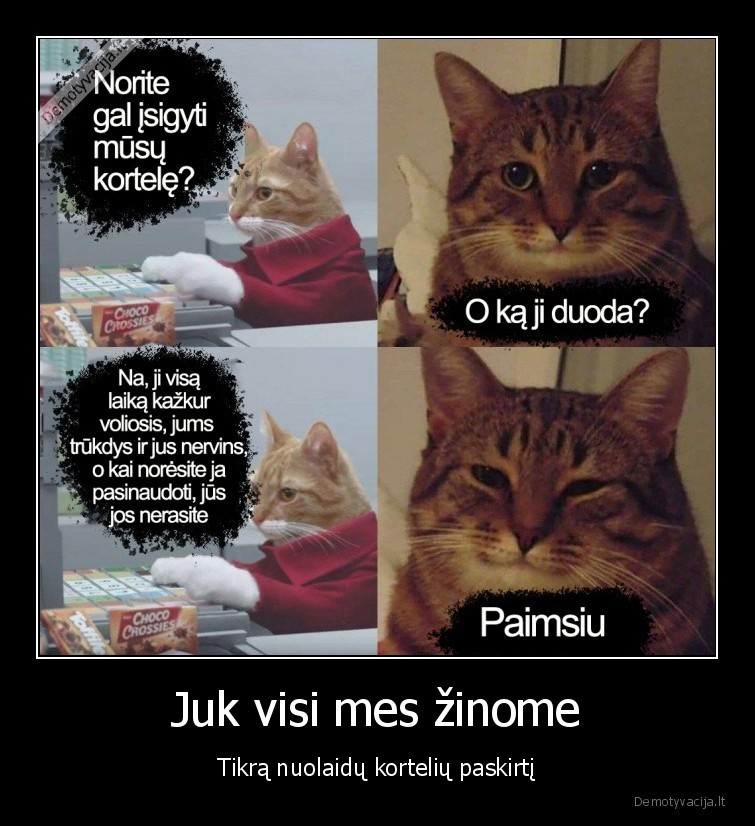 korteles,nuolaidos,katinai,kortele