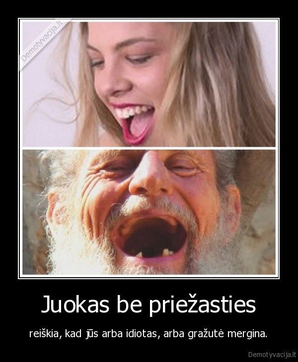 Juokas be priežasties