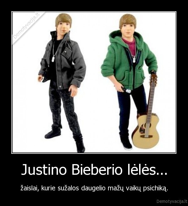 Justino Bieberio lėlės...